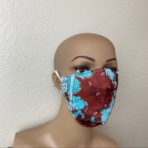 Tie Dye Bandana Adult Face Mask - Picture 1 of 6